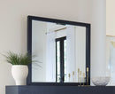 Argento - Beveled Glass Wall Or Dresser Mirror - Navy Blue