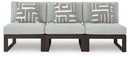Beachloft - 3-Piece Outdoor Sectional - Black / Gray