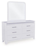 Jarlee - 4 Pc. - King Panel Bed, Dresser, Mirror And Nightstand - White