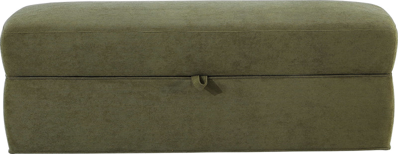 Hartford Summit - Upholstered Storage Bench - Moss