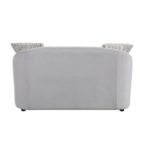 Mahler - Loveseat With 4 Pillows - Beige Linen