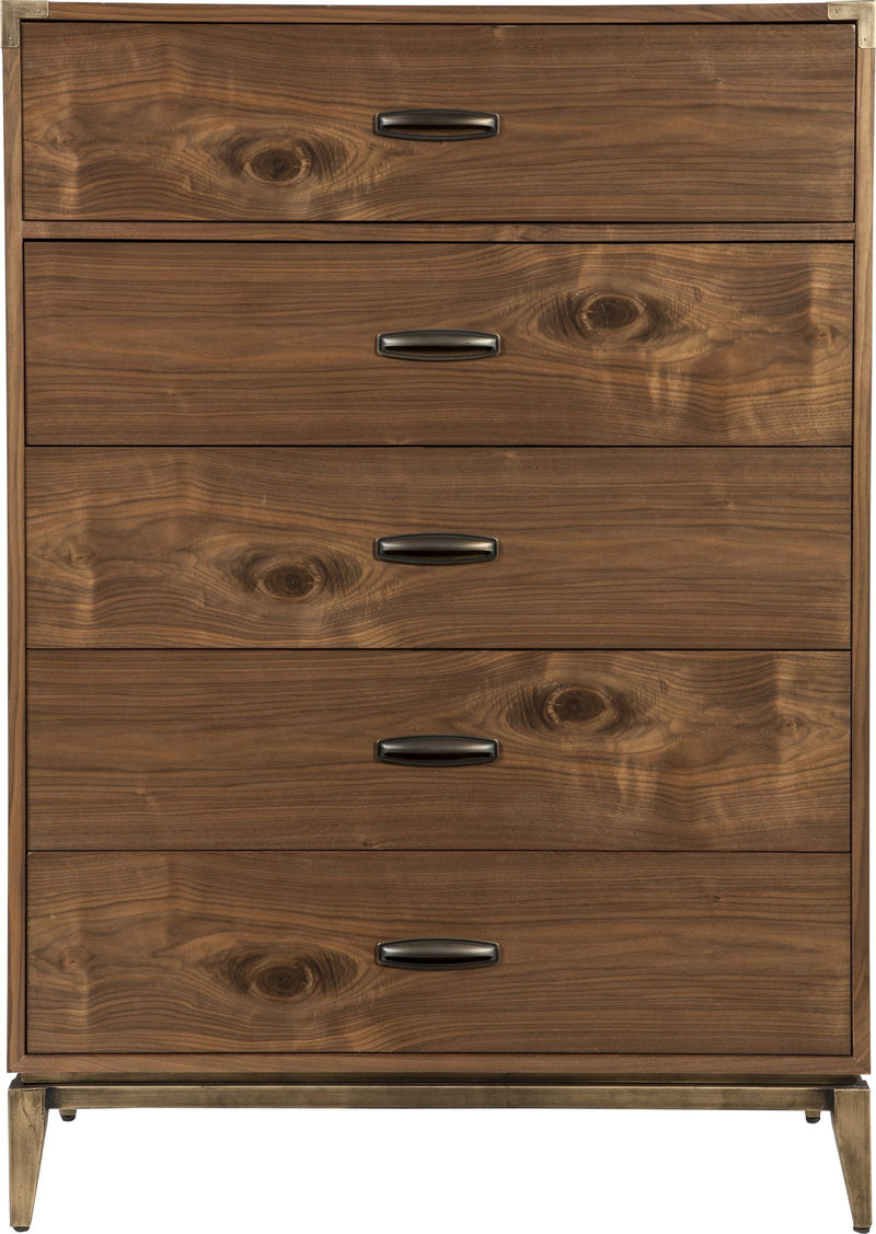 Adler - Five Drawer Chest - Natural Walnut (2024)