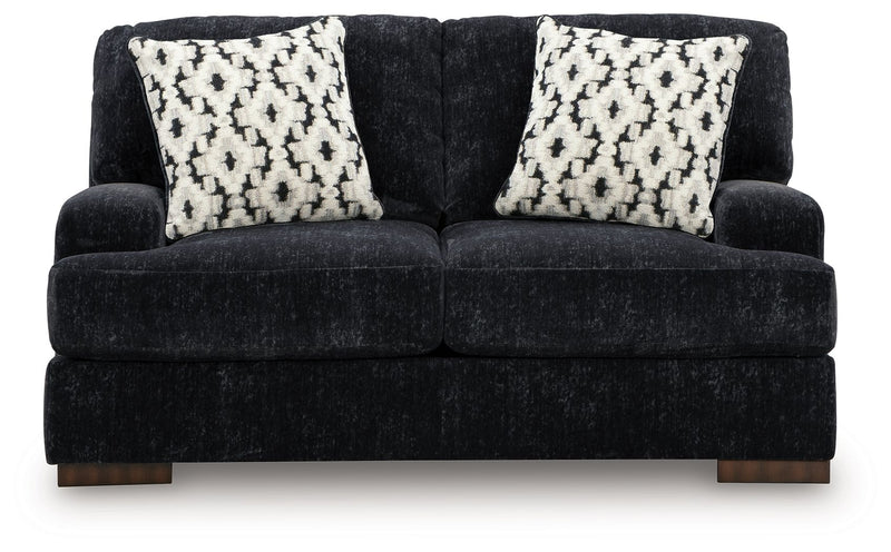 Whitmore Manor - Loveseat - Black Pearl