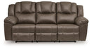 Lowilla - 2 Pc. - Reclining Sofa And Loveseat - Driftwood
