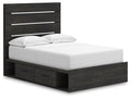 Hollivern - Panel Bed With Storage