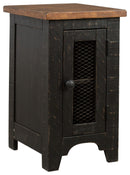 Valebeck - Chair Side End Table - Black / Brown