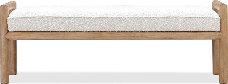 Dorsey - Boucle Upholstered Wooden Bench