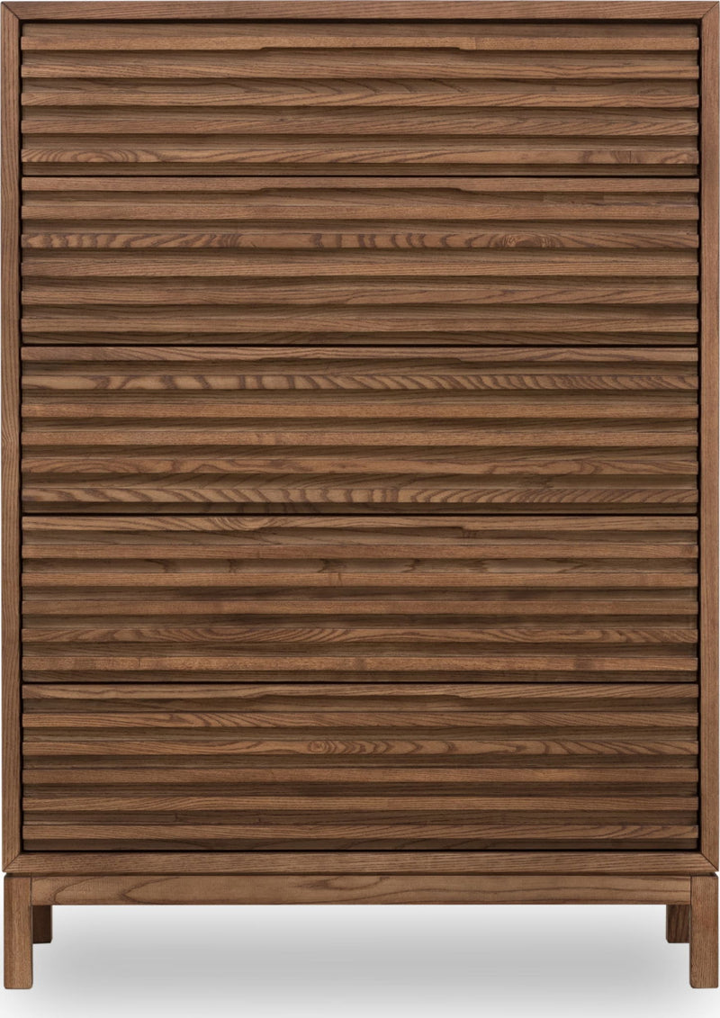 Tanner - Five Drawer Ash Wood Chest
