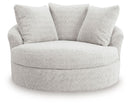 Cuddle Plush - 3 Pc. - 3-Piece Sectional, Chair And Ottoman - Arctic