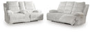 Rhines Falls - 2 Pc. - Power Reclining Sofa And Loveseat - Alloy
