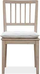 Camden - Wood Dining Chair (Set of 2) With Detachable Cushion - Chai And Oat