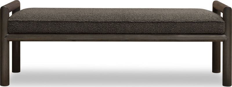 Dorsey - Boucle Upholstered Wooden Bench