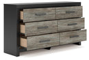 Broachmyn - 3 Pc. - Dresser And 2 Nightstands - Black / Gray