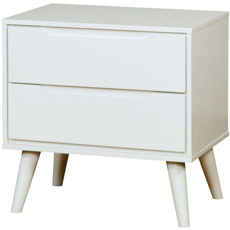 Furniture of America Lennart II 2-Drawer Nightstand CM7386WH-N IMAGE 1