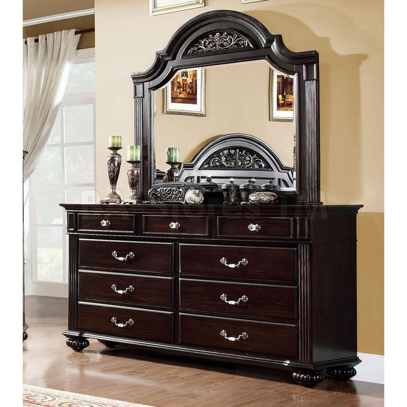 Furniture of America Syracuse Arched Dresser Mirror CM7129M IMAGE 2