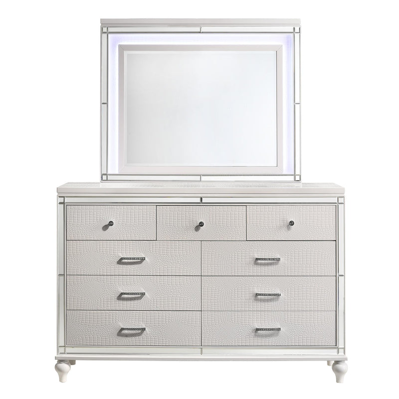 New Classic Furniture Valentino Dresser Mirror BA9698W-060 IMAGE 2