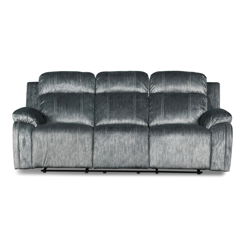 New Classic Furniture Tango Power Reclining Fabric and Leather Look Sofa U396-30P1-SHW IMAGE 1