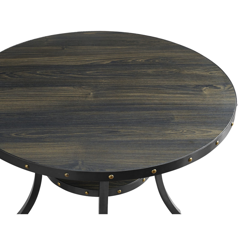 New Classic Furniture Round Crispin Counter Height Dining Table D162G-CT-GRY IMAGE 1