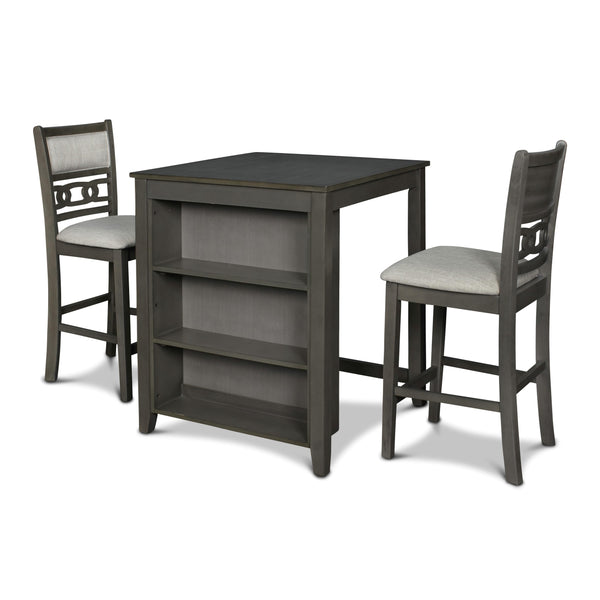 New Classic Furniture Gia 3 pc Counter Height Dinette D1701-32S-GRY IMAGE 1