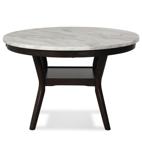 New Classic Furniture Round Celeste Dining Table with Marble Top D400-11 IMAGE 1