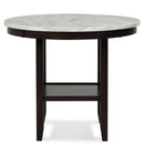 New Classic Furniture Round Celeste Counter Height Dining Table with Marble Top D400-12 IMAGE 1