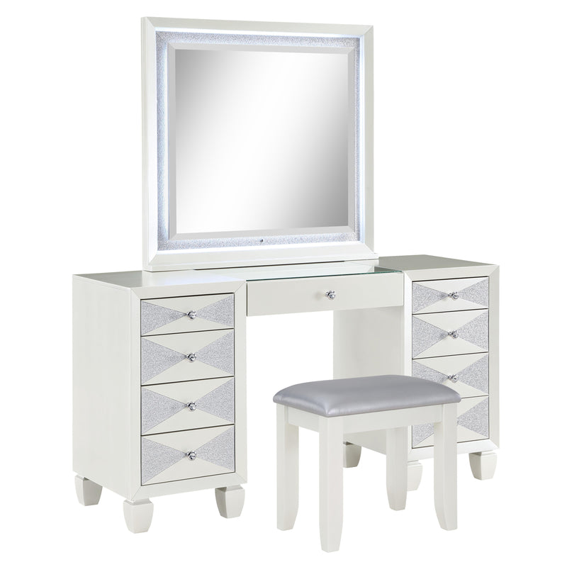 New Classic Furniture Harlequin 9-Drawer Vanity Table B2021-090 IMAGE 1