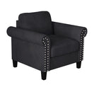 New Classic Furniture Alani Stationary Fabric Accent Chair UKD16-10-BLK IMAGE 1
