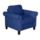 New Classic Furniture Alani Stationary Fabric Accent Chair UKD16-10-BLU IMAGE 1