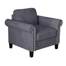 New Classic Furniture Alani Stationary Fabric Accent Chair UKD16-10-GRY IMAGE 1